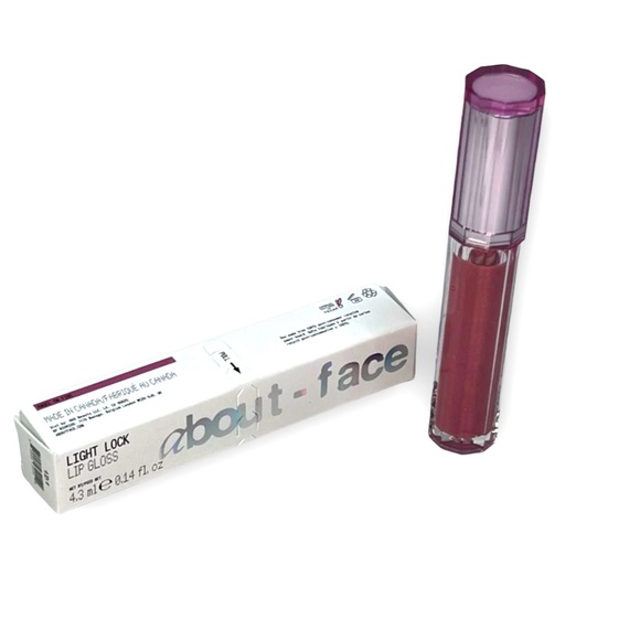 -About Face by Halsey Sheer Genius Light Lock Lip Gloss in Angel on Fire BNIB - Picture 1 of 5